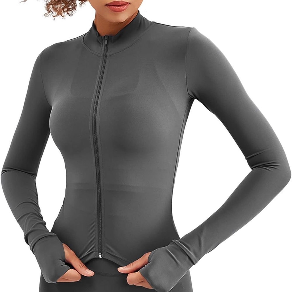 Slate Gray Compression Athleisure Set - Picture 2 of 6